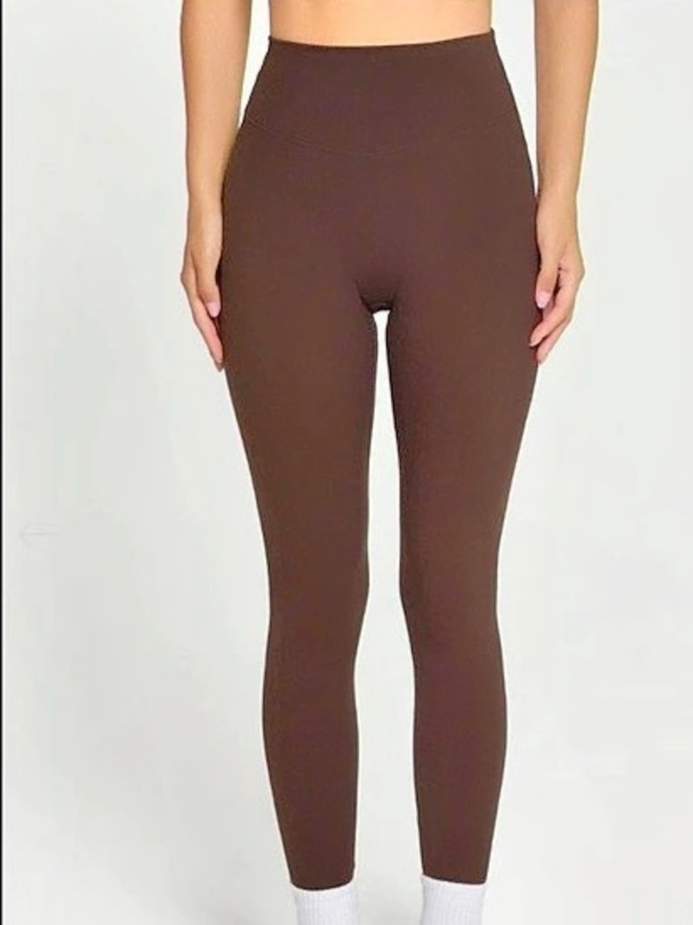 FORM by Sami Clarke Core Leggings Brown High Rise Full Length Like New Size S